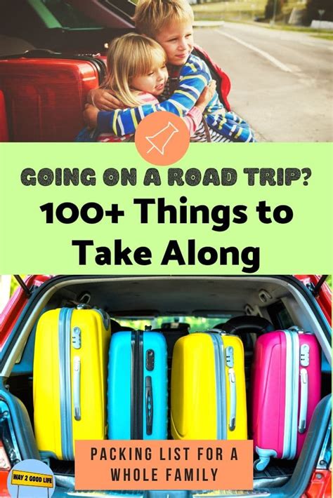Take 100 Important Things Along On Your Road Trip