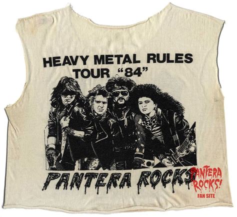 Pantera Projects In The Jungle Heavy Metal Rules Tour 84 Pantera