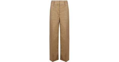 Burberry Trousers In Natural Lyst