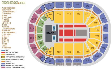 Manchester Arena Seating Plan Detailed Seat Numbers