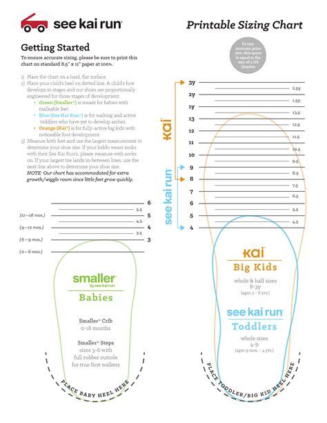 How To Create A Baby Shoe Size Chart Download This Printable Baby Shoe