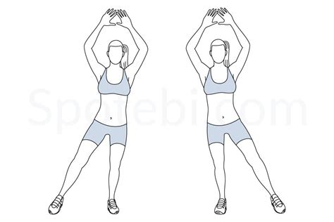 Modified Jumping Jacks Illustrated Exercise Guide Workout Guide