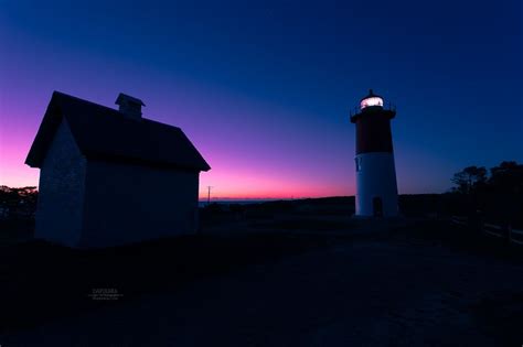 Todays Sunrise The Nauset Lighthouse Was Silhouetted Against The Sky