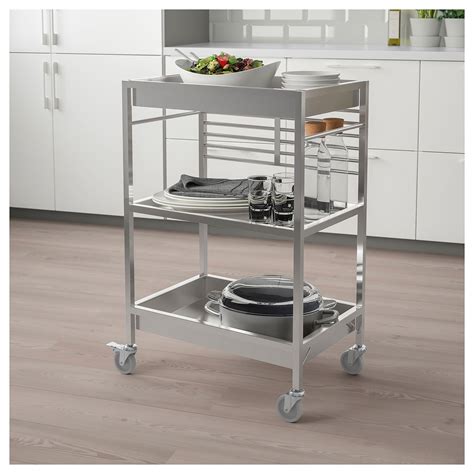 Inspired by chefs and cooking professionals. KUNGSFORS mutfak arabası paslanmaz çelik 60x40 cm | IKEA ...