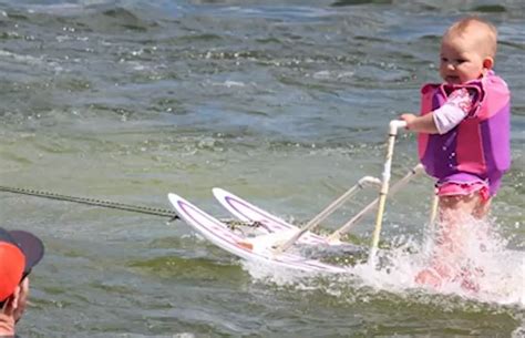 Go Ask Mum Too Adorable The Worlds Cutest Water Skier Go Ask Mum