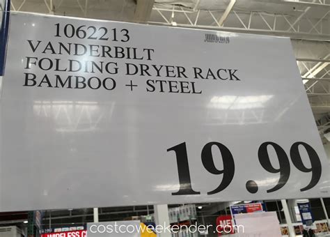 Maybe you would like to learn more about one of these? Vanderbilt Folding Drying Rack Bamboo & Steel | Costco ...