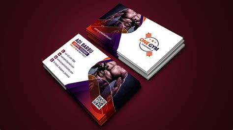 Fitness Gym Sports Business Card Photoshop Templates Creative Market