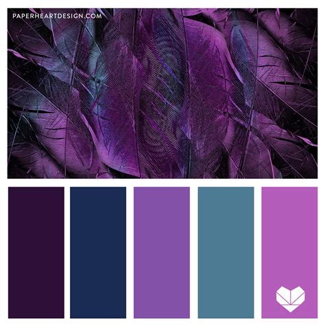 Color Palette Pleasantly Purple — Paper Heart Design