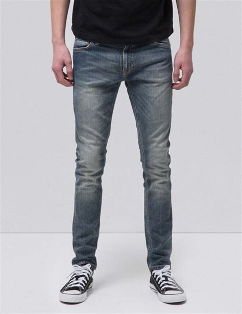 Nudie Skinny Lin Super Tight Jeans Mid Authentic Power Blue Garmentory