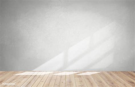 Download Premium Photo Of Gray Wall In An Empty Room With A Wooden