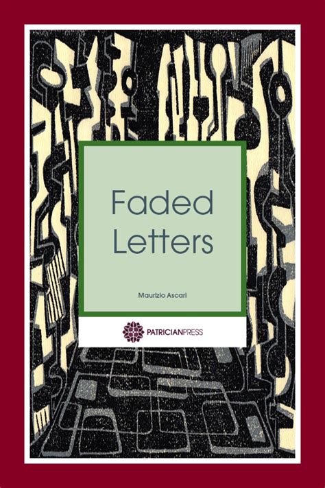 Faded Letters Patrician Press Patrician Press