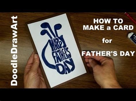 Father's day isn't just for the older kids!! Cards: How to Make a Father's Day Card - Golf - YouTube