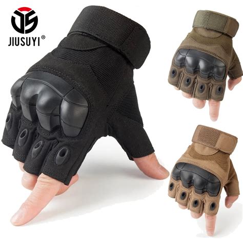 Tactical Fingerless Gloves Military Armed Combat Paintball Airsoft