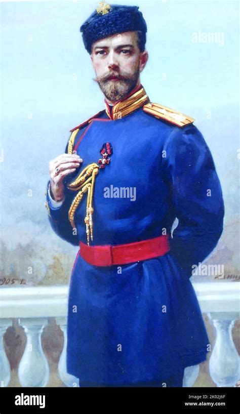 Nicholas Ii 1868 17 July 1918 Last Emperor Tsar Of Russia Ruling From November 1894