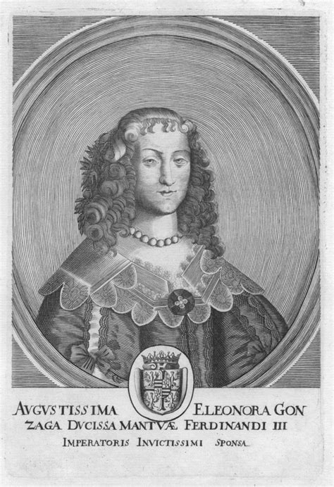 Eleonora Von Mantua Deutsche Kaiserin 1630 1686 Brustbild Nach