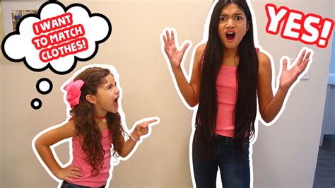 Saying Yes To My Little Sister For 24 Hours Jasmine And Bella Youtube