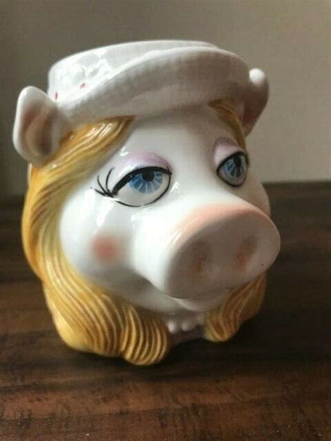 Vintage Miss Piggy Henson Muppets Mug Ceramic Tastesetter Sigma Japan