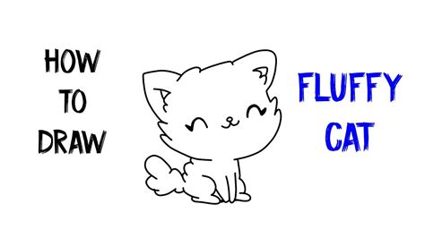 Untuk memulai belajar menggambar objek yang sederhana pun kadang susah untuk memulai dari mana. How to Draw a Fluffy Cat step-by-step in 2 minutes | Cara ...