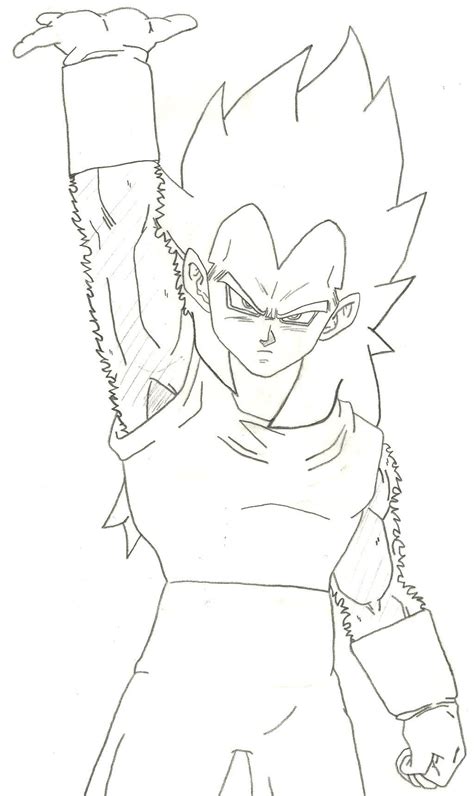 Dragon Ball Z Vegeta Ss4 Coloring Page Coloriage Dragon Ball Z Images