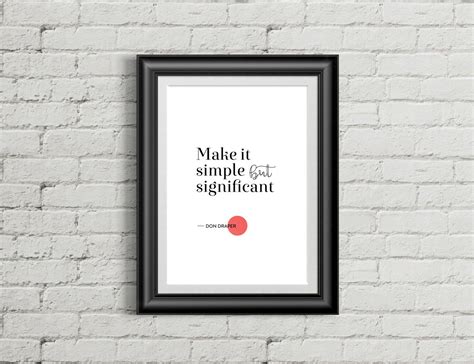 Printable Mad Men Poster Make It Simple But Significant Don Draper