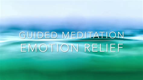 Minute Guided Meditation Emotion Relief YouTube
