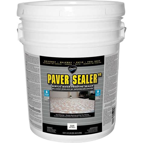 Dyco Paver Sealer Wb 5 Gal Clear Low Sheen Exterior Concrete