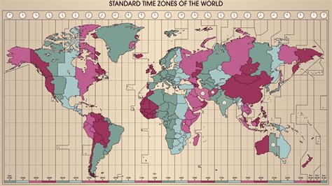 Mapa De Los Husos Horarios Del Mundo Geoblografia