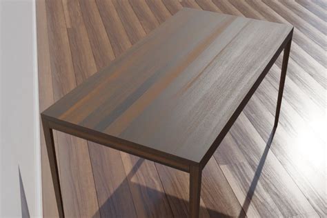 Wooden Desk Code Wal 44 Dark Brown Oak Wood Texture 3d