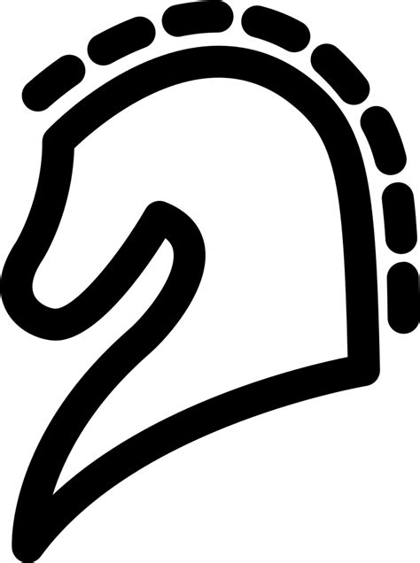 Download Horse Head Outline In Side View Svg Png Icon Free Download (#73144) - OnlineWebFonts.COM