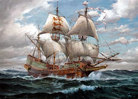 16th Century Galleon Ship Paintings Sailing Ships Sailing Art