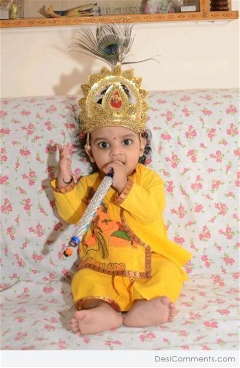 Cute Baby In Krishna Dress - DesiComments.com