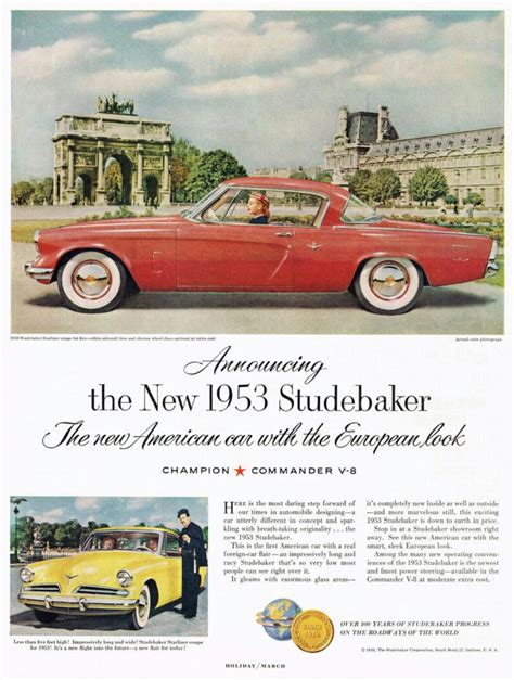1953 Studebaker Vintage Cars 1950s Pub Vintage Retro Cars 1950s Car