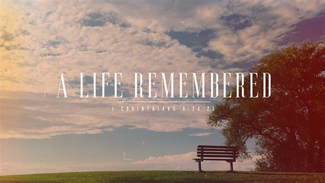 A Life Remembered Funeral Message From Ministry Pass
