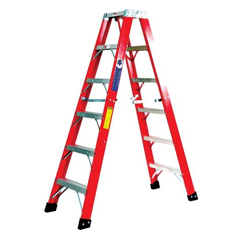Extra Heavy Duty Fiberglass Step Ladder 375 Lb Capacity
