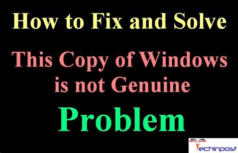 Fixed Windows This Copy Of Windows Is Not Genuine Build Error Issue