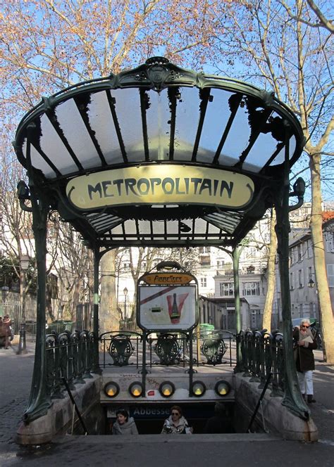 From Wikiwand Paris Metro Station Entrance At Abbesses Designed By