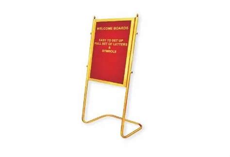 Softboard Core Red Welcome Board For Officeschool And College Frame