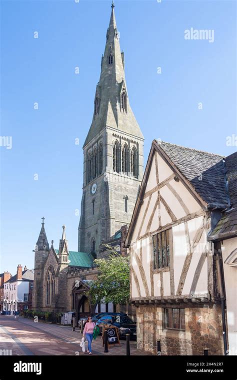 Timber Framed Leicester Cathedral And The Guildhall Museum Guild Hi Res