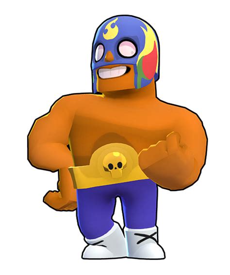 El primo fires off a furious flurry of four fiery fists. El Primo - Inazo Brawl Stars