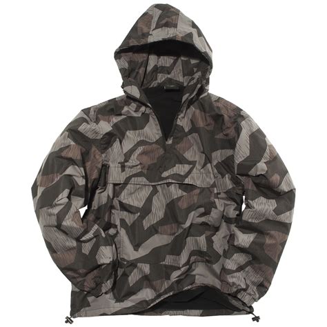 Mil Tec Warm Combat Winter Mens Anorak Hooded Fleece Jacket Splinter