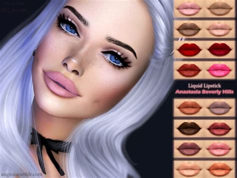 The Sims Resource Liquid Lipstick Anastasia Beverly Hills By Angissi