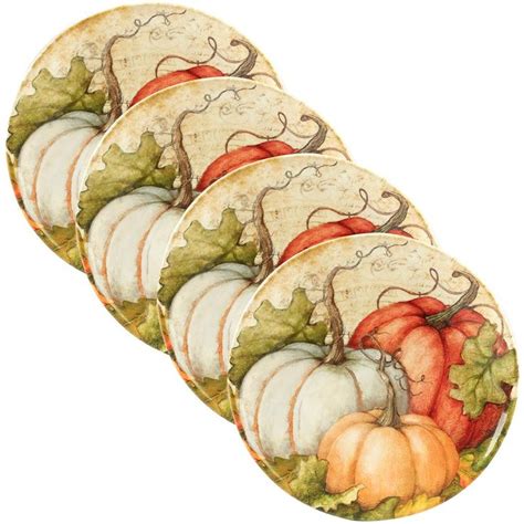 Certified International Autumn Fields By Susan Winget 11 In Dinner Plate Set Of 4 22740set4