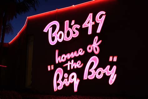 Bobs Big Boy Burbank Ca Neon Signs Burbank Boys