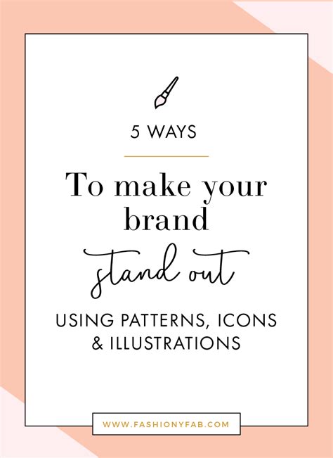 5 Ways To Make Your Brand Stand Out With Patterns And Icons Branding