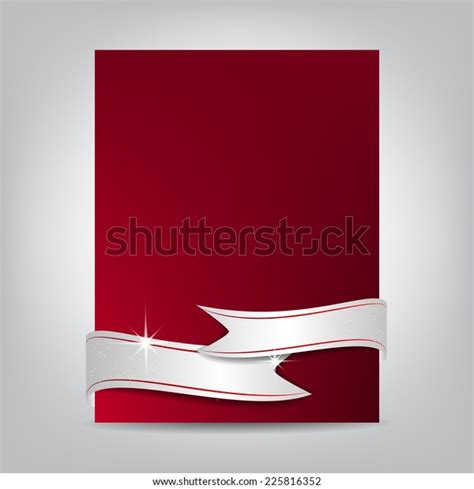 Christmas Flyer Template Blank Paper Banner Stock Vector Royalty Free