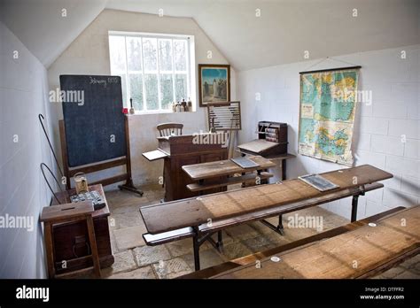 Victorian Schoolroom At The Weald And Downland Open Air Museum At Singleton Near Chichester West