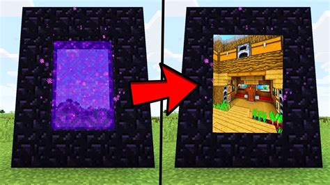 I Made A Secret Nether Portal House In Minecraft Youtube