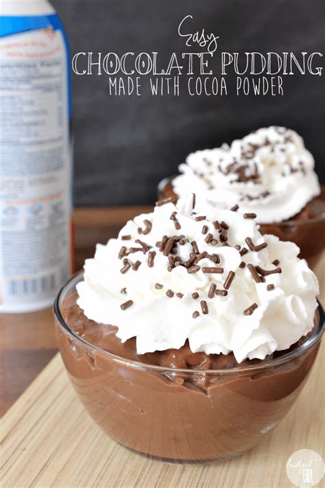 Easy Chocolate Pudding From Cocoa Powder Tastefully Eclectic Easy
