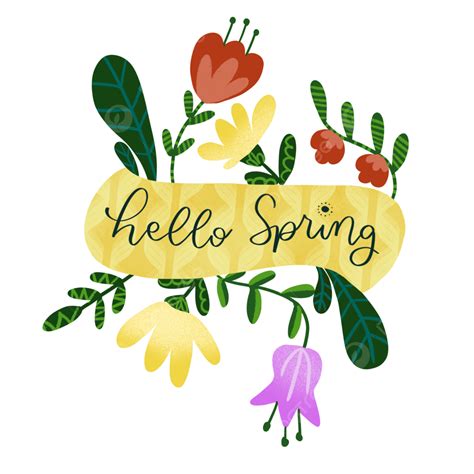 Hello Spring Whimsical Style Spring Time Welcome Spring Whimsical