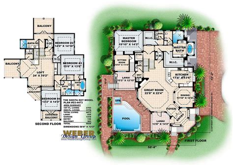 Beach House Plan Key West Style Coastal Home Floor Plan Key West